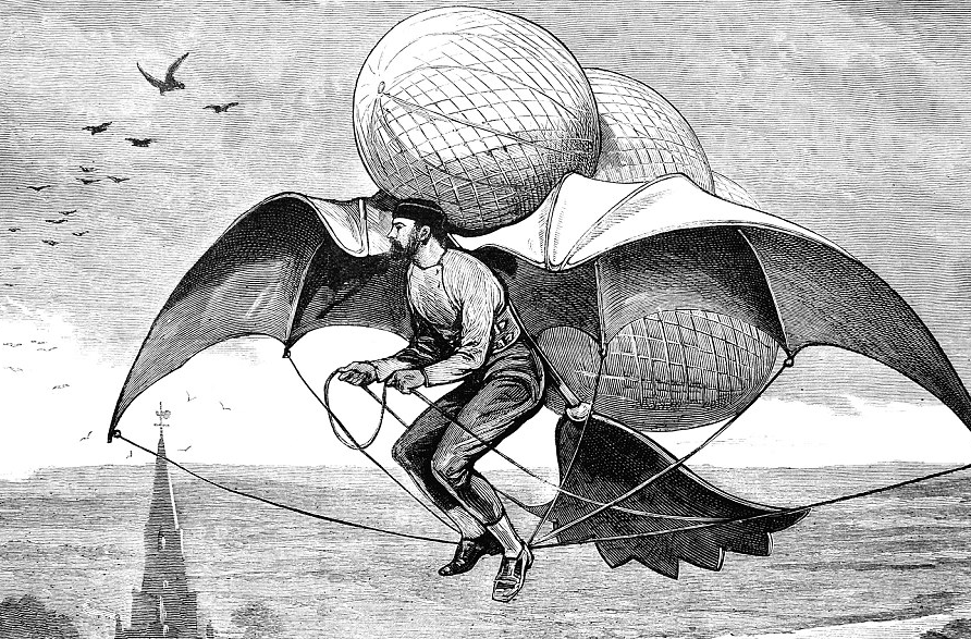 THIS MAN’S FLYING MACHINE FAILED BECAUSE IT REQUIRED INVISIBLE HORSES