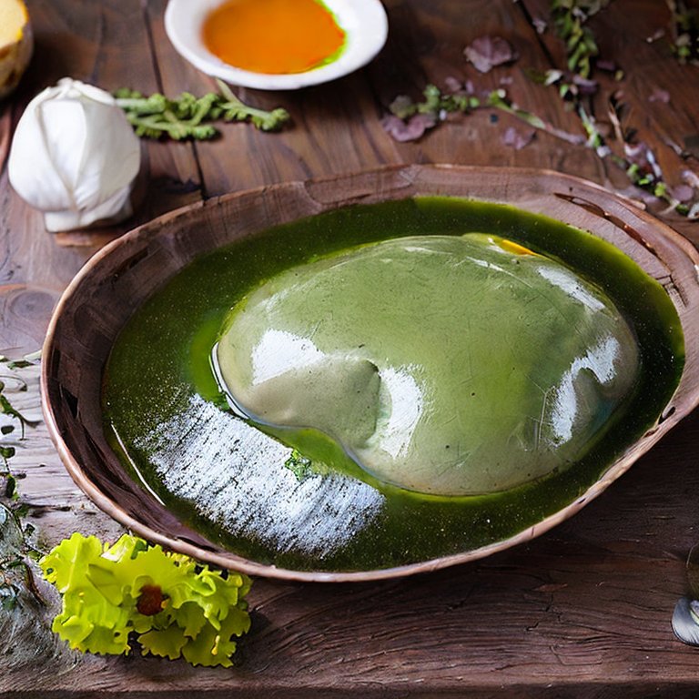 GIANT BLOB OF ASPIC LANDS IN LADY’S SOUP