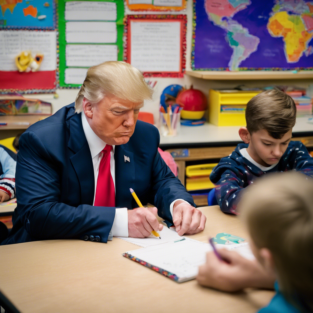 Donald Trump takes the Devens Literacy Test