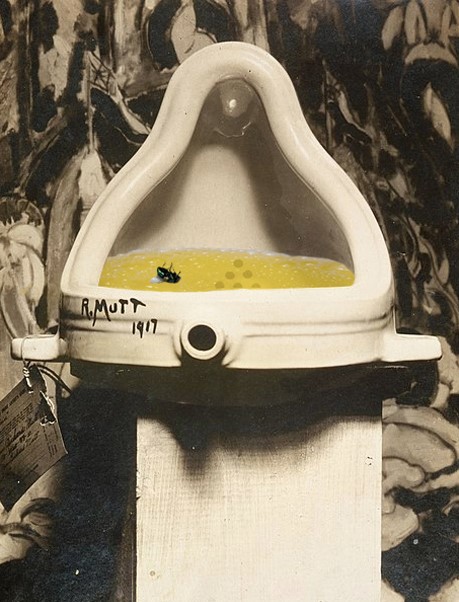 ‘Ode to Eno Peeing in Duchamp’s Urinal’ by Mark Blickley